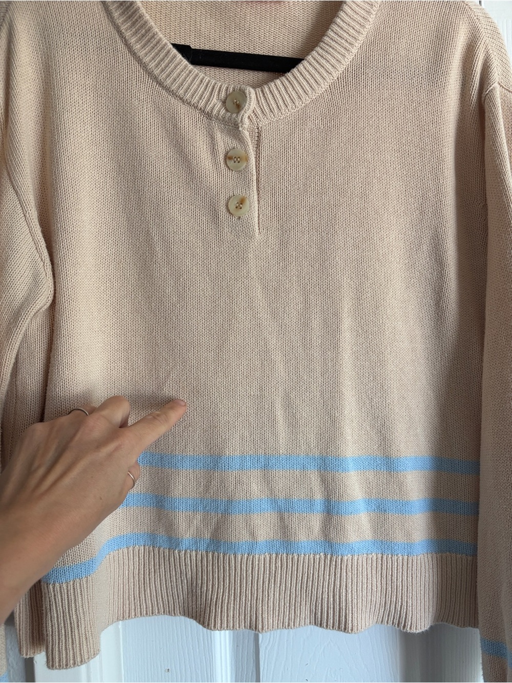 Few Moda x Maddie Prior-Hull Shoreline Cotton Stripe Sweater - Picture 12 of 14